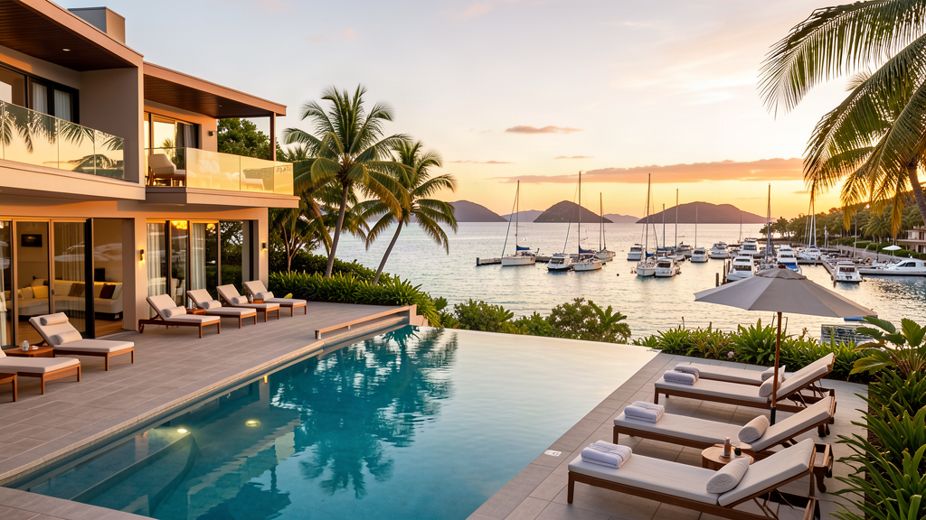 Mainland resort and marina